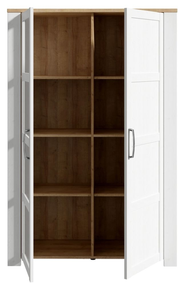 Bohol White 2 Door Display Cabinet