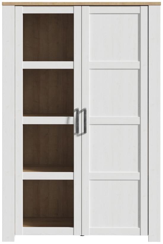 Bohol White 2 Door Display Cabinet