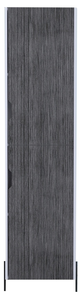 Dallas White and Grey Storage Cabinet