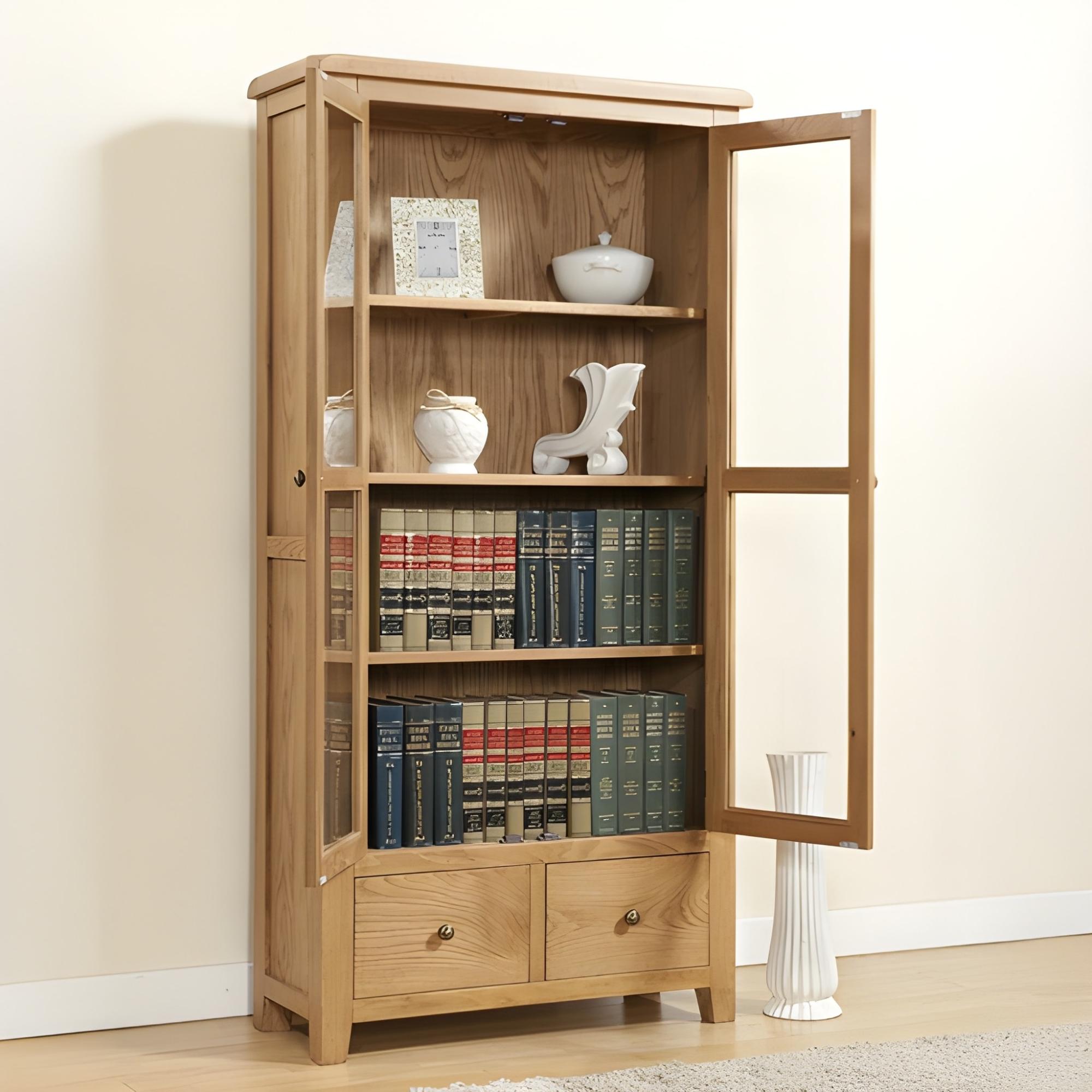 Dorset Display Cabinet - 2 Door - Oak