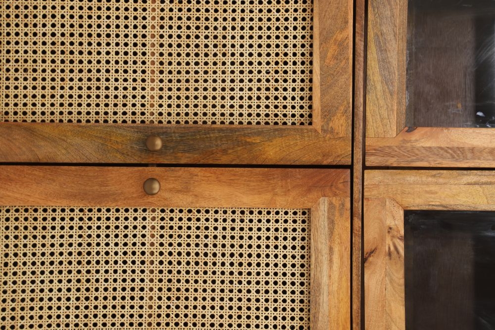 Jaipur Nyack Mango Wood Display Cabinet with 4 Door