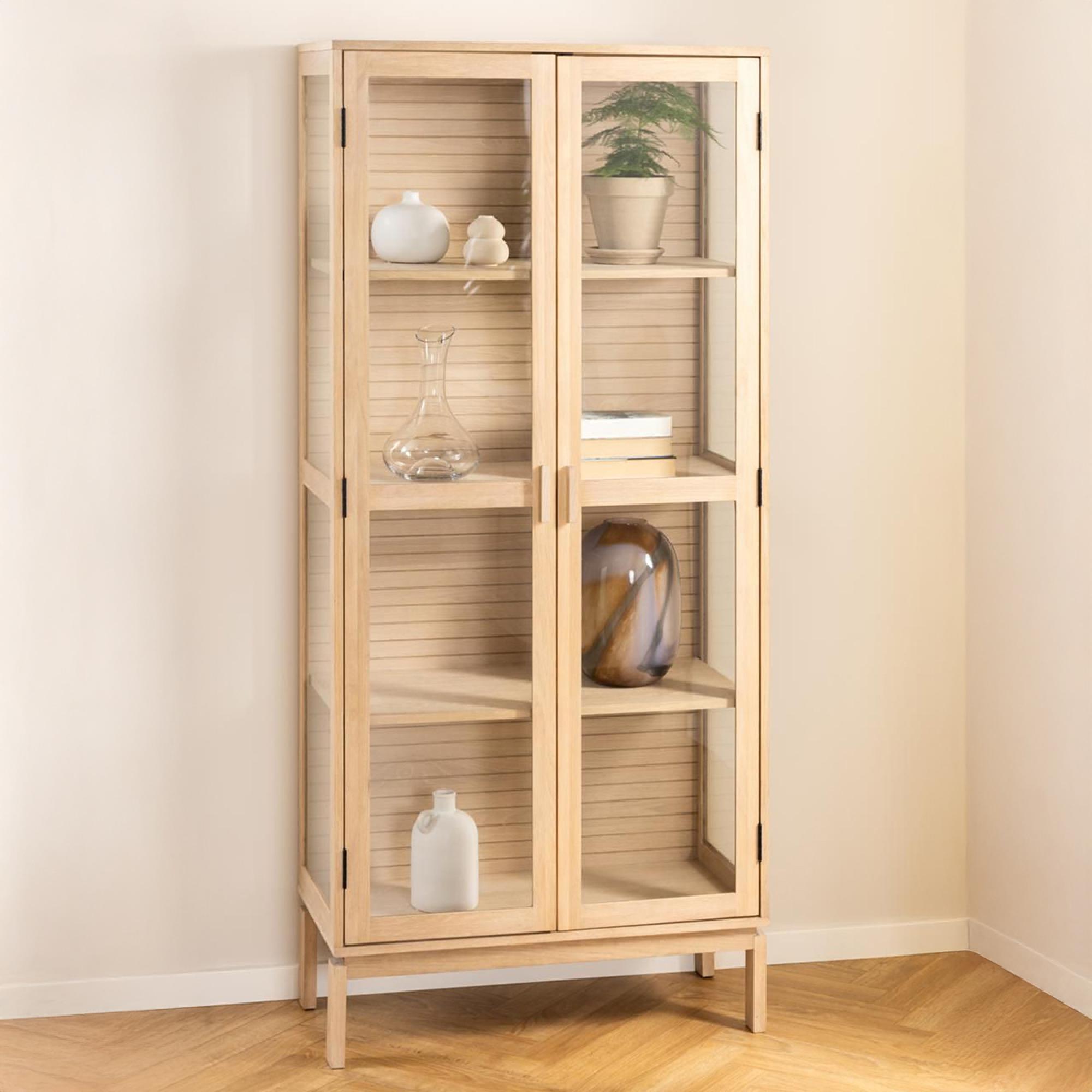 Linley Display Cabinet - 2 Door - White Oak