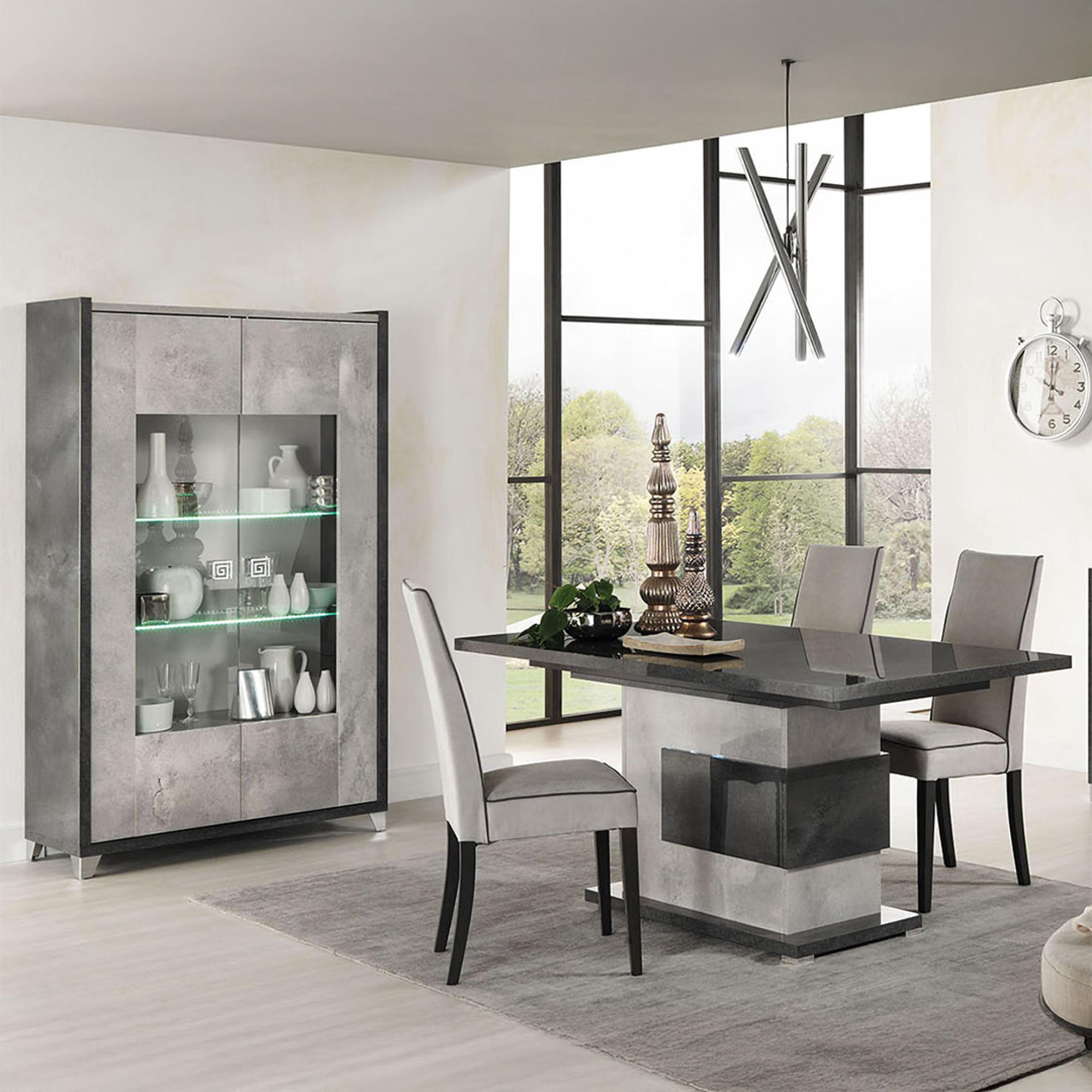 Milo Grey 2 Door Display Cabinet