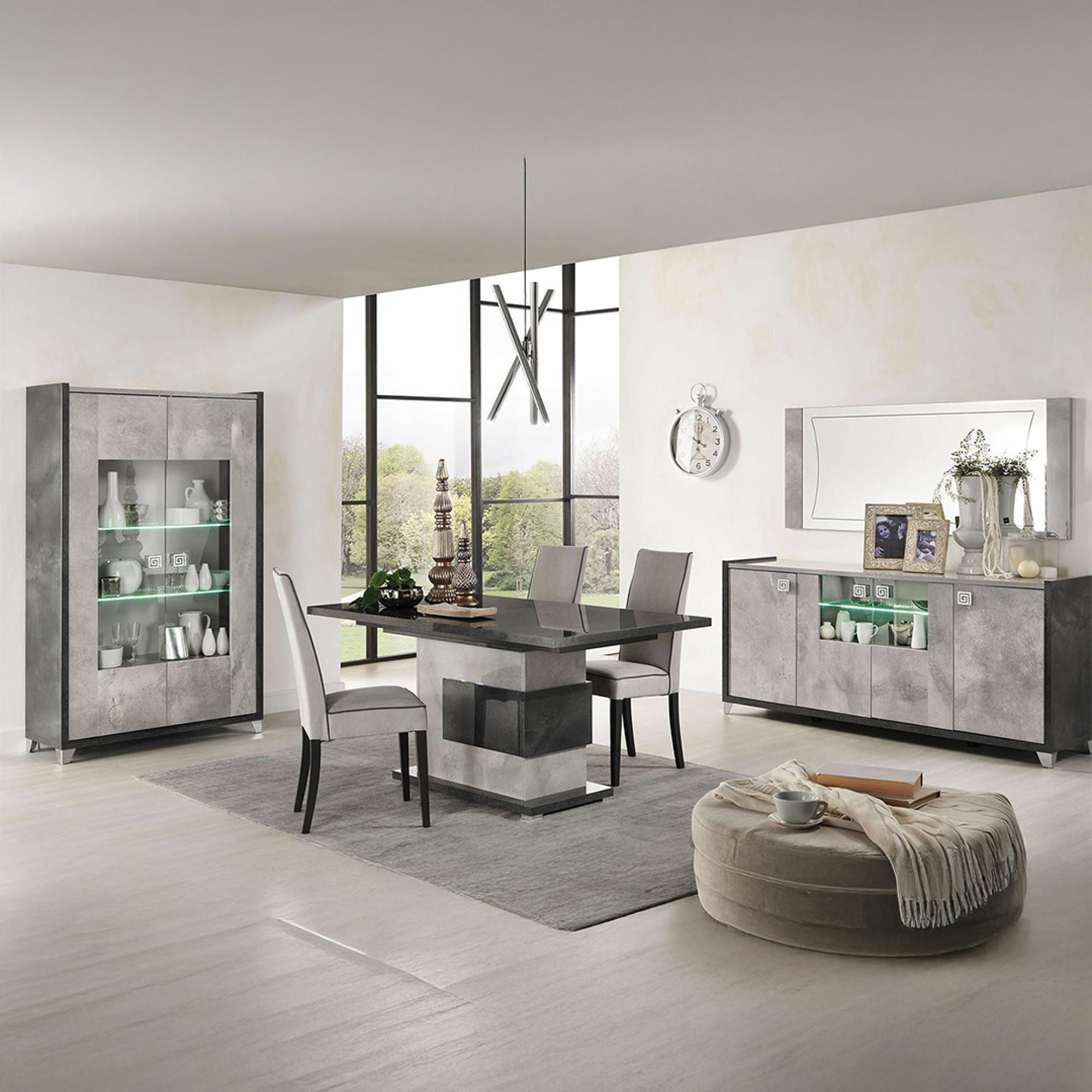 Milo Grey 2 Door Display Cabinet