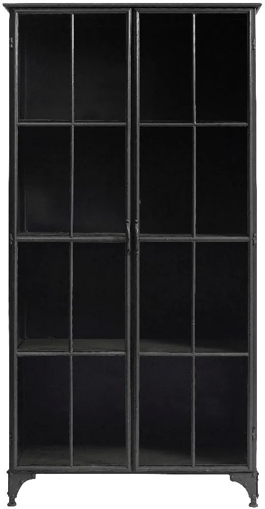 Downtown Black 2 Door Display Cabinet