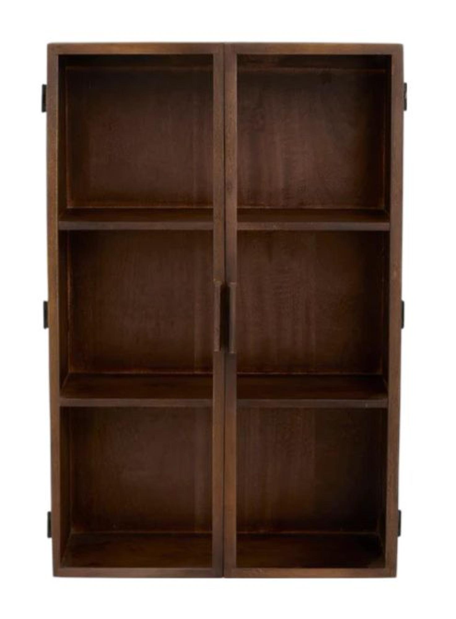 Nango Dark Brown Mango Wood 2 Door Wall Cabinet