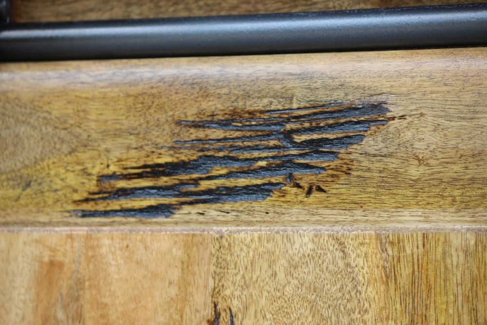 Renwal Works Industrial Style Wooden 2 Door Display Cabinet