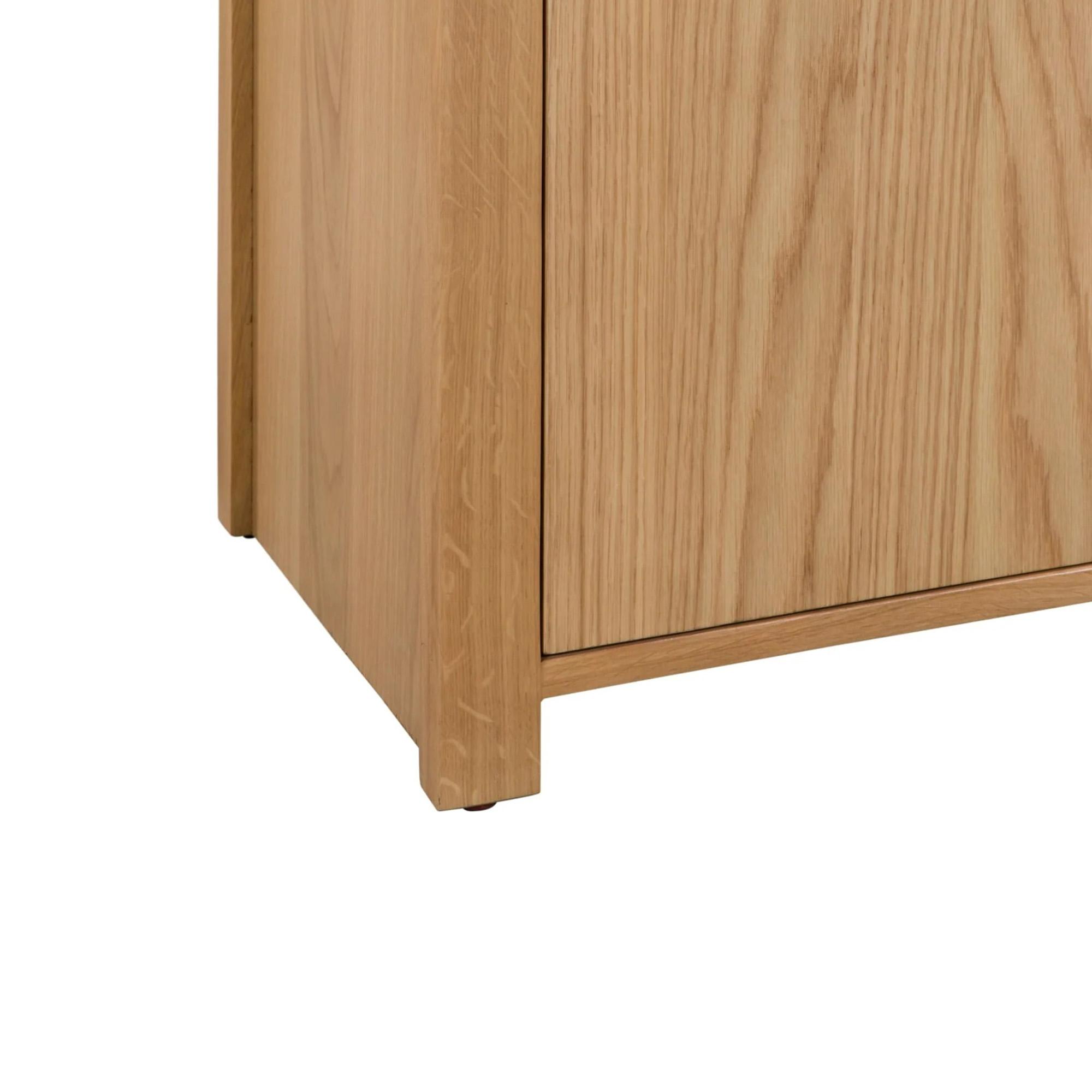 Curve Sideboard - 130cm - 3 Door - Medium - Oak