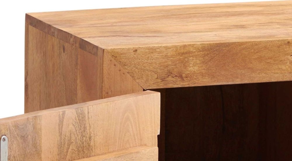 Ajmer Light Mango Wood Small 1 Door Sideboard