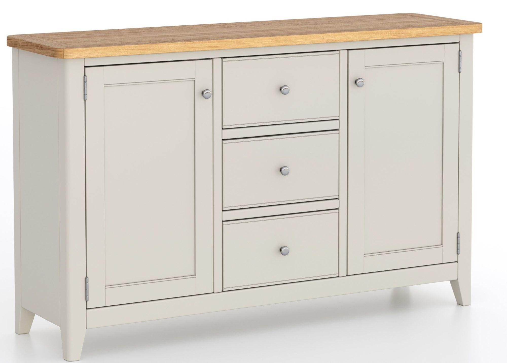 Arden Grey Painted 130cm Medium 2 Door Sideboard