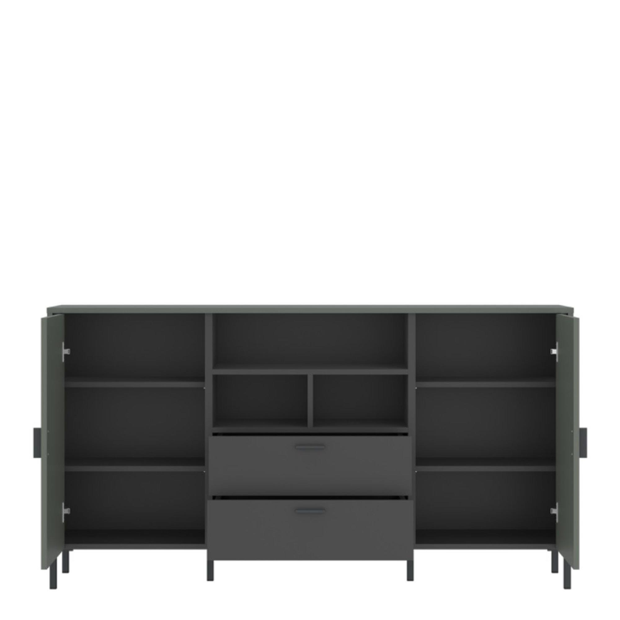 Arundel Green 2 Drawer Medium Sideboard-2 Door