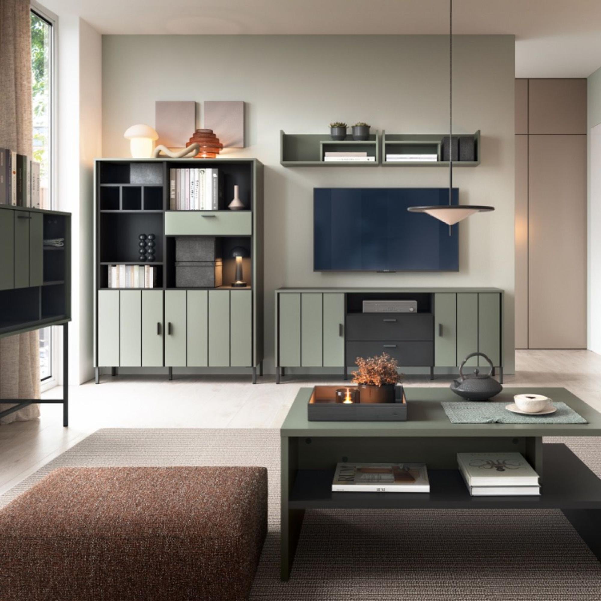 Arundel Green 2 Drawer Medium Sideboard-2 Door