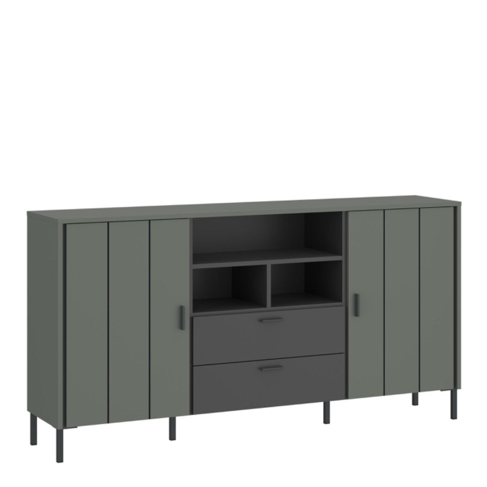 Arundel Green 2 Drawer Medium Sideboard-2 Door