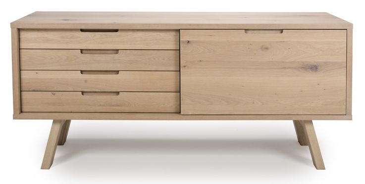 Bergen Oak 160cm Large 1 Door Sideboard