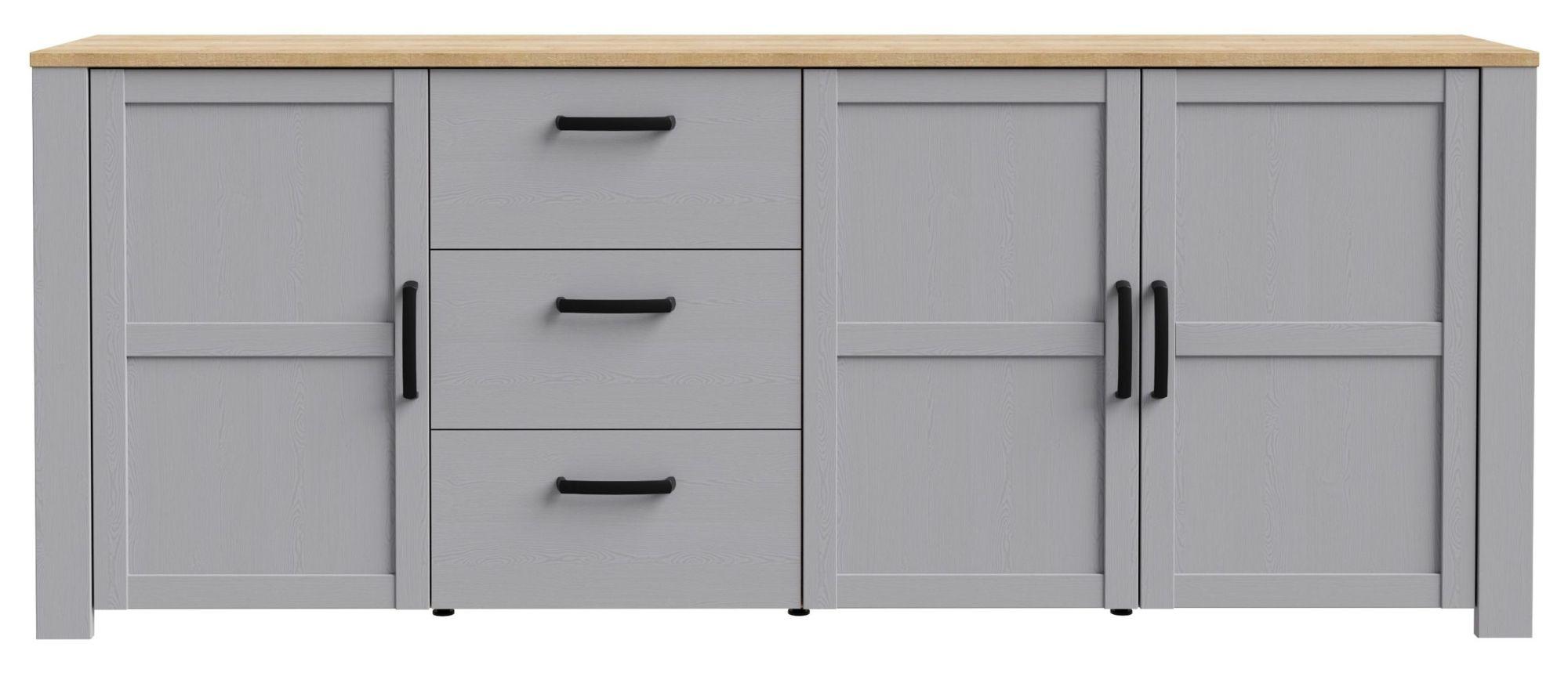 Bohol Grey 3 Door Extra Large Sideboard