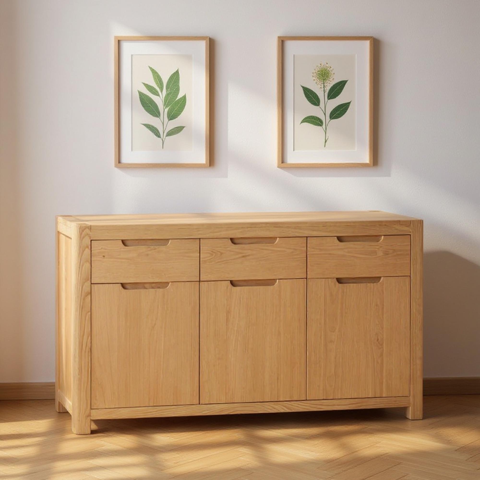 Carly Sideboard - 3 Door - Medium - 150cm - Oak