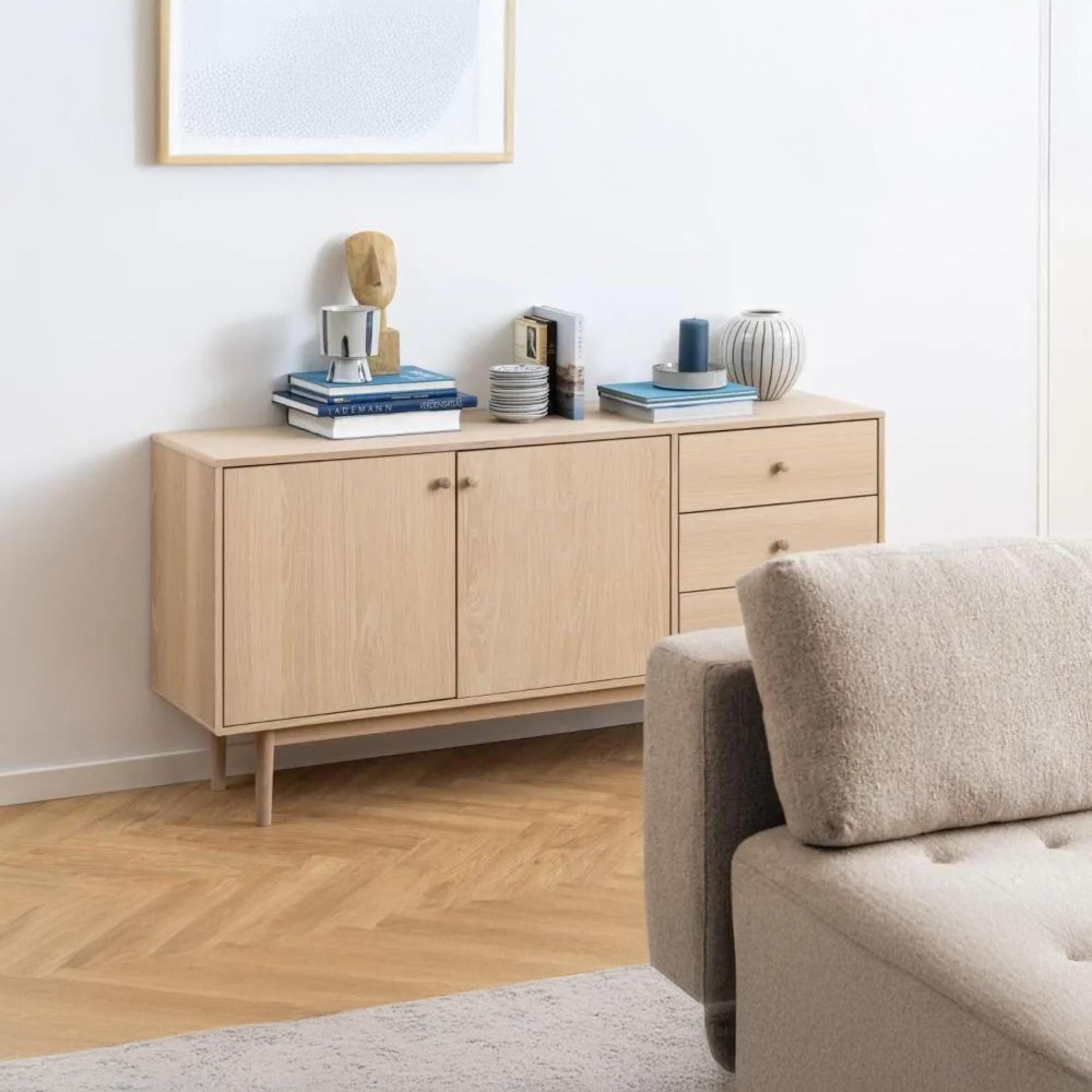 Clearance - Aston Oak 2 Door 160cm Large Sideboard - A331