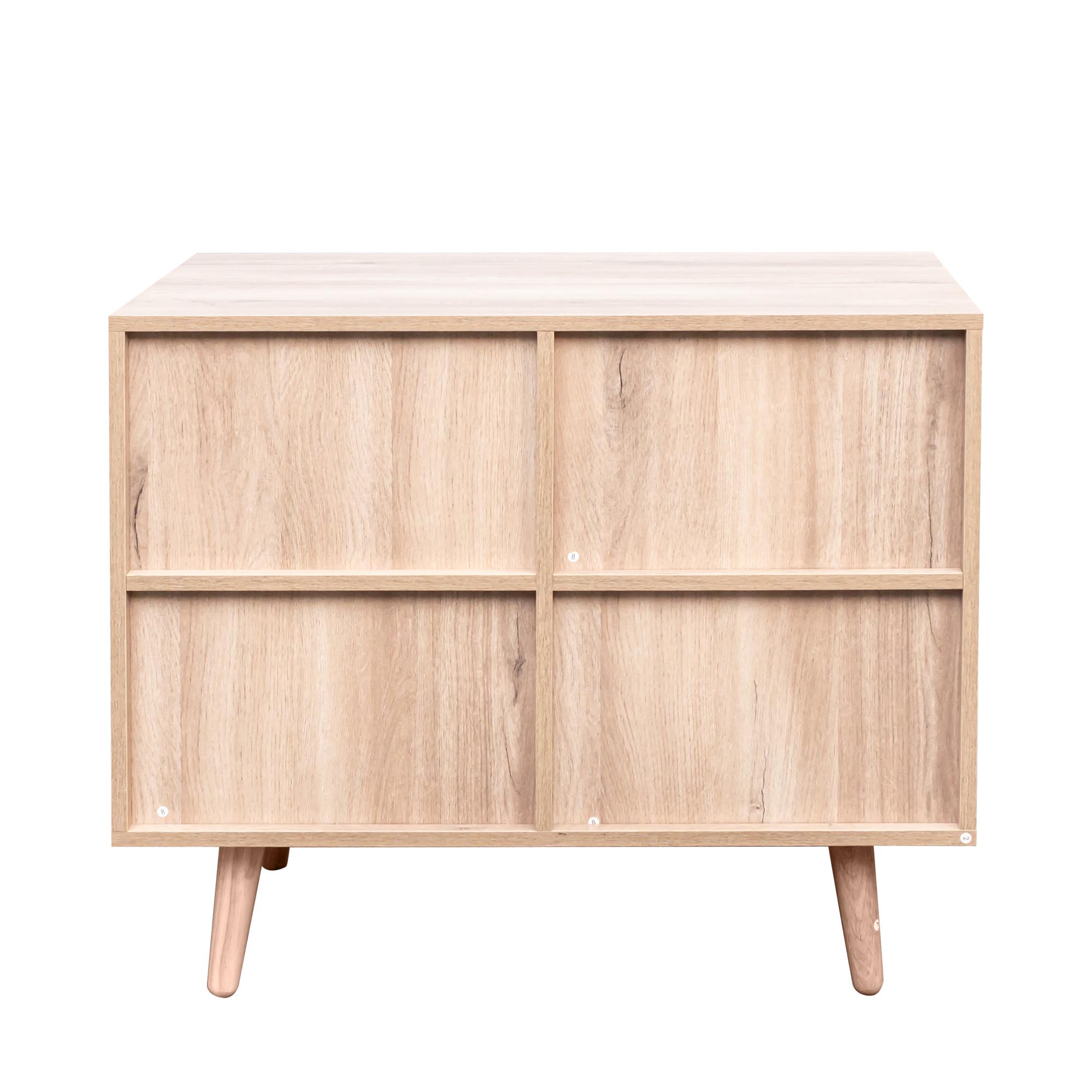 Clearance - Ferrero Cabinet - 1 Door - Natural and Woven Rattan