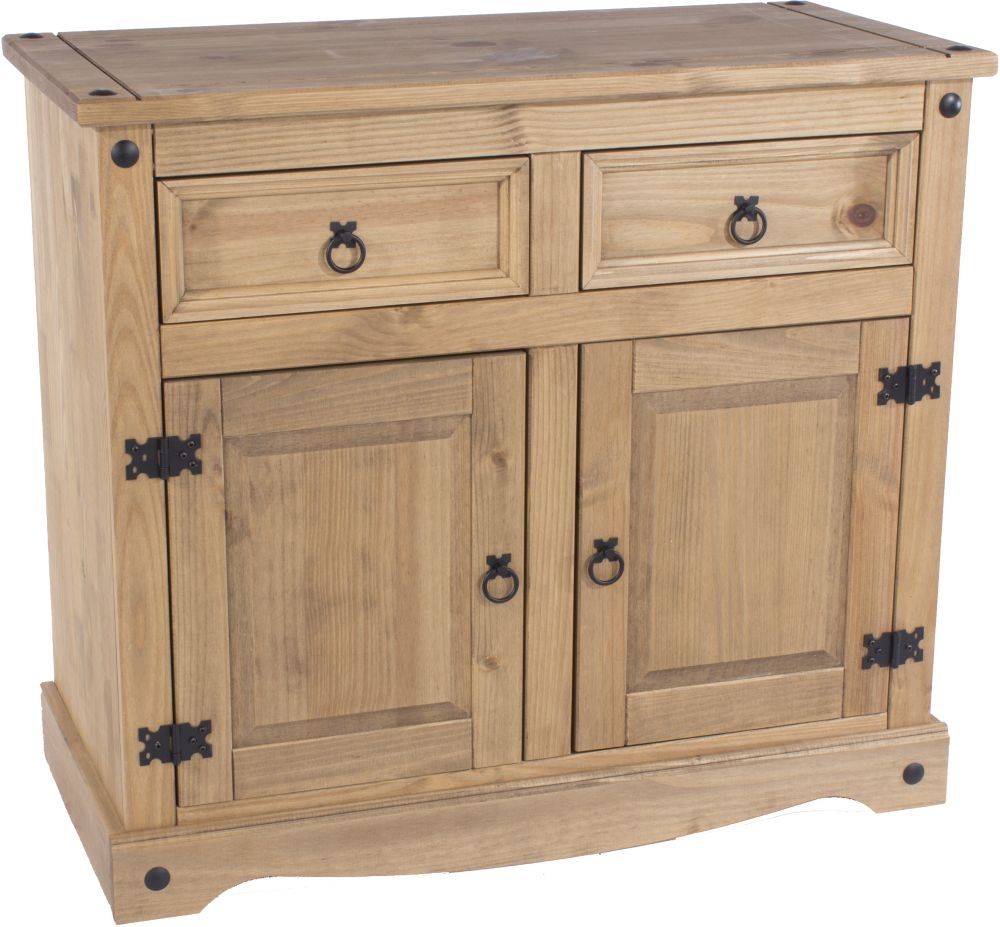 Corona Small Sideboard - 2 Door - 91cm - Pine Mexican