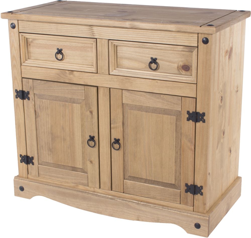 Corona Small Sideboard - 2 Door - 91cm - Pine Mexican