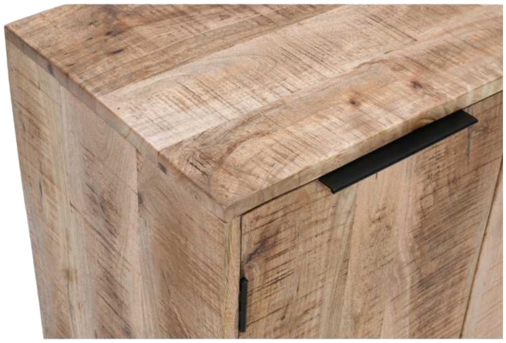 Dispur Solid Mango Wood 2 Door Drinks Cabinet