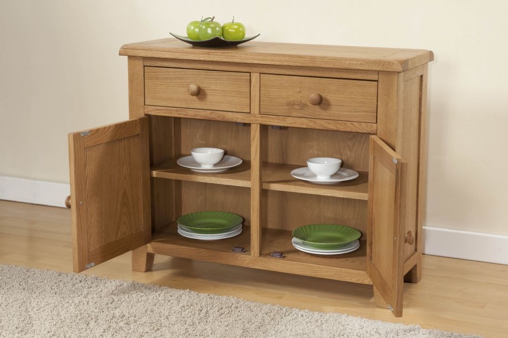 Dorset Sideboard - 2 Door - Medium - 96cm - Oak