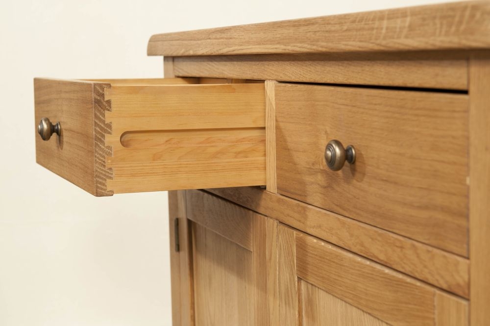 Dorset Sideboard - 2 Door - Medium - 96cm - Oak