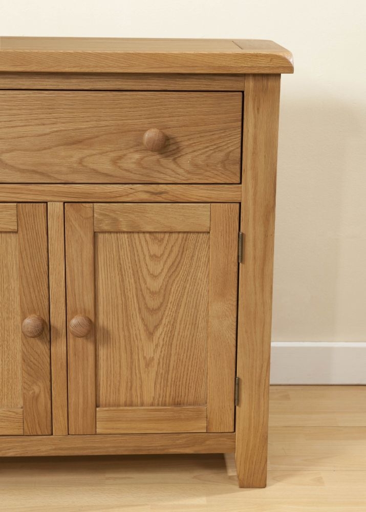 Dorset Sideboard - 2 Door - Small - 80cm - Oak