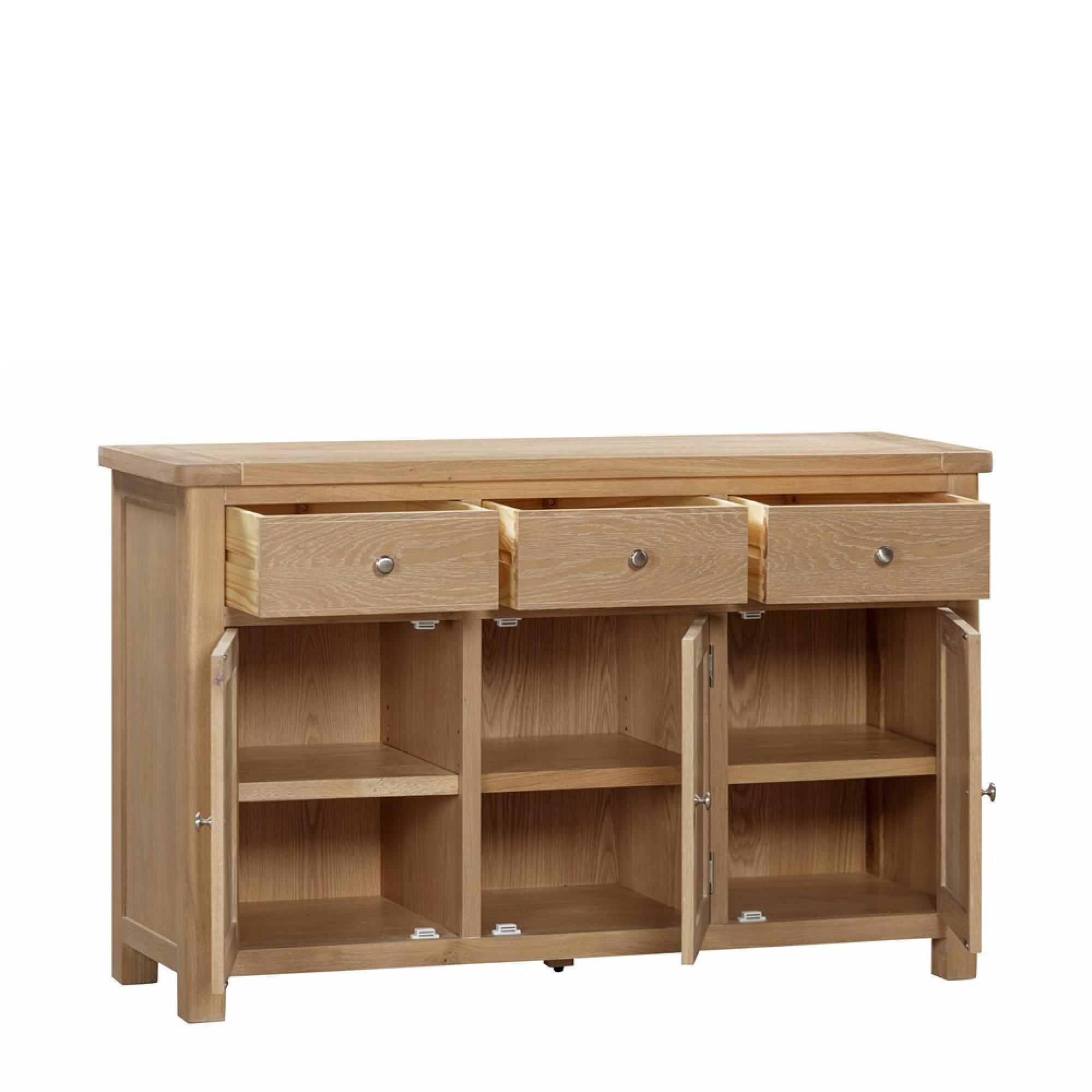 Hayley Sideboard - 3 Door - Medium - 137cm - Oak