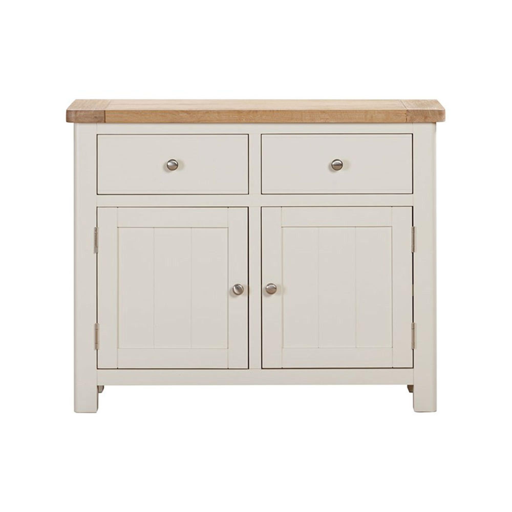 Hayley Sideboard - 2 Door - Small - 96cm - Oak and White