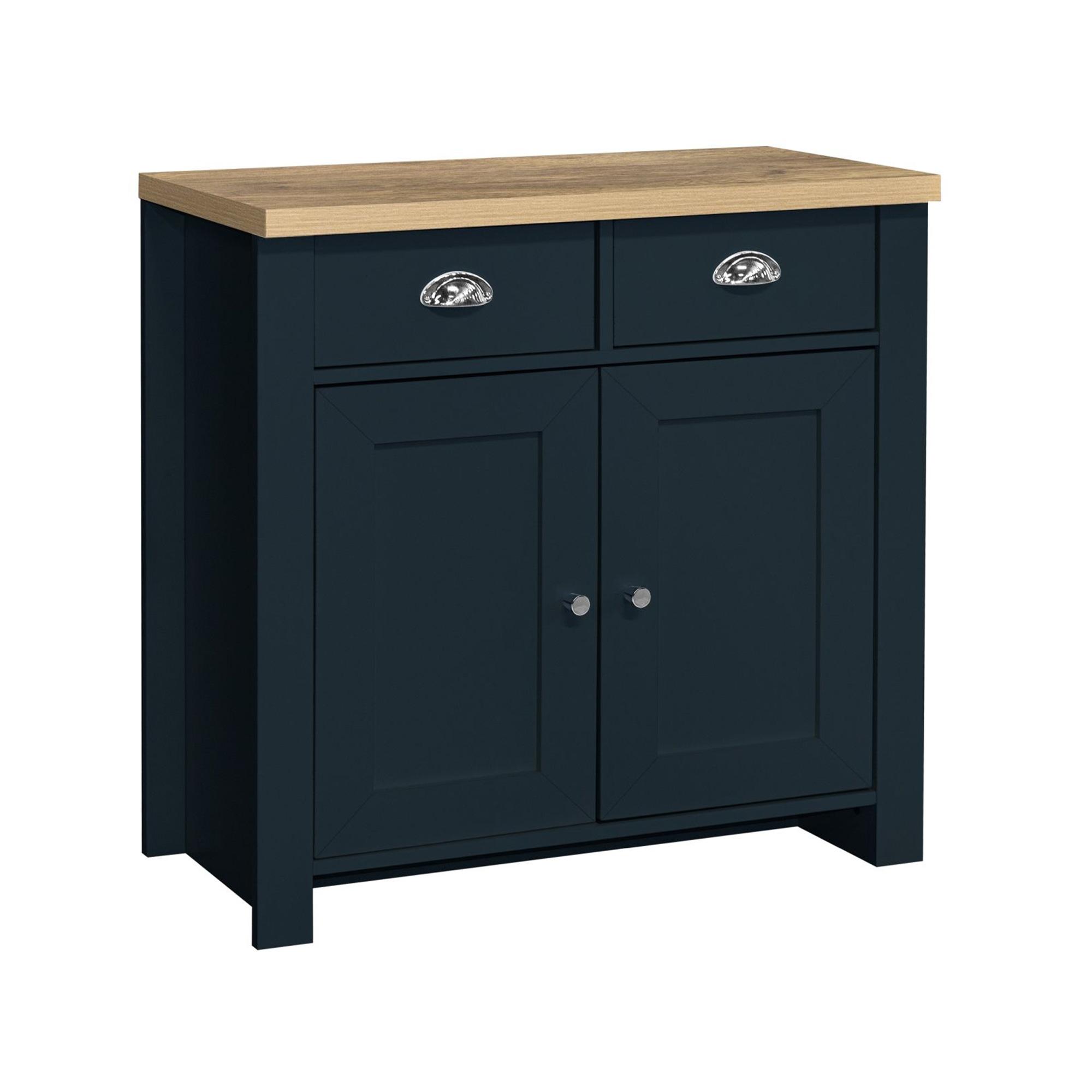 Highgate Small Sideboard - 2 Door - Navy Blue Painted