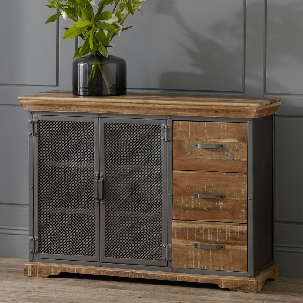 Jammu Industrial 125cm Medium Sideboard - 2 Doors