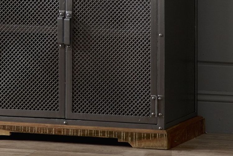 Jammu Industrial 85cm Small Sideboard - 2 Doors