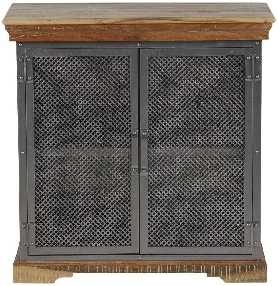 Jammu Industrial 85cm Small Sideboard - 2 Doors