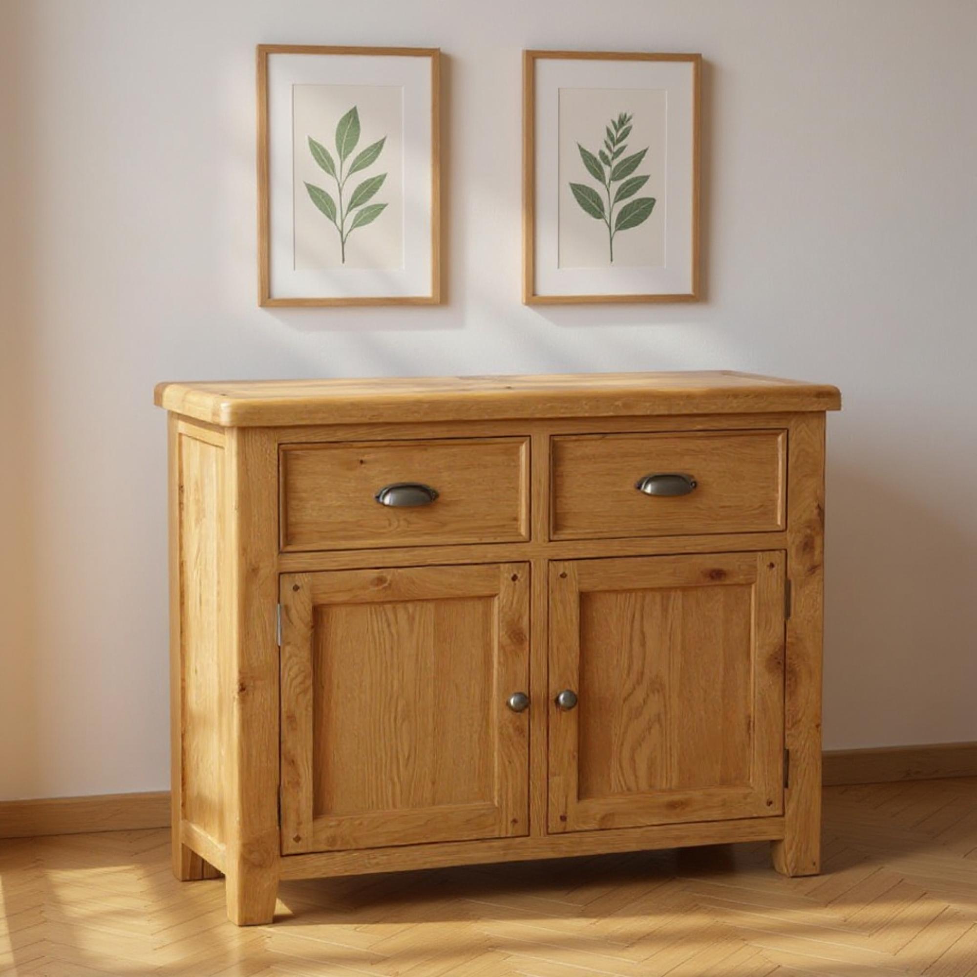 Janelle Sideboard - 2 Door - Small - 106cm - Rustic Oak