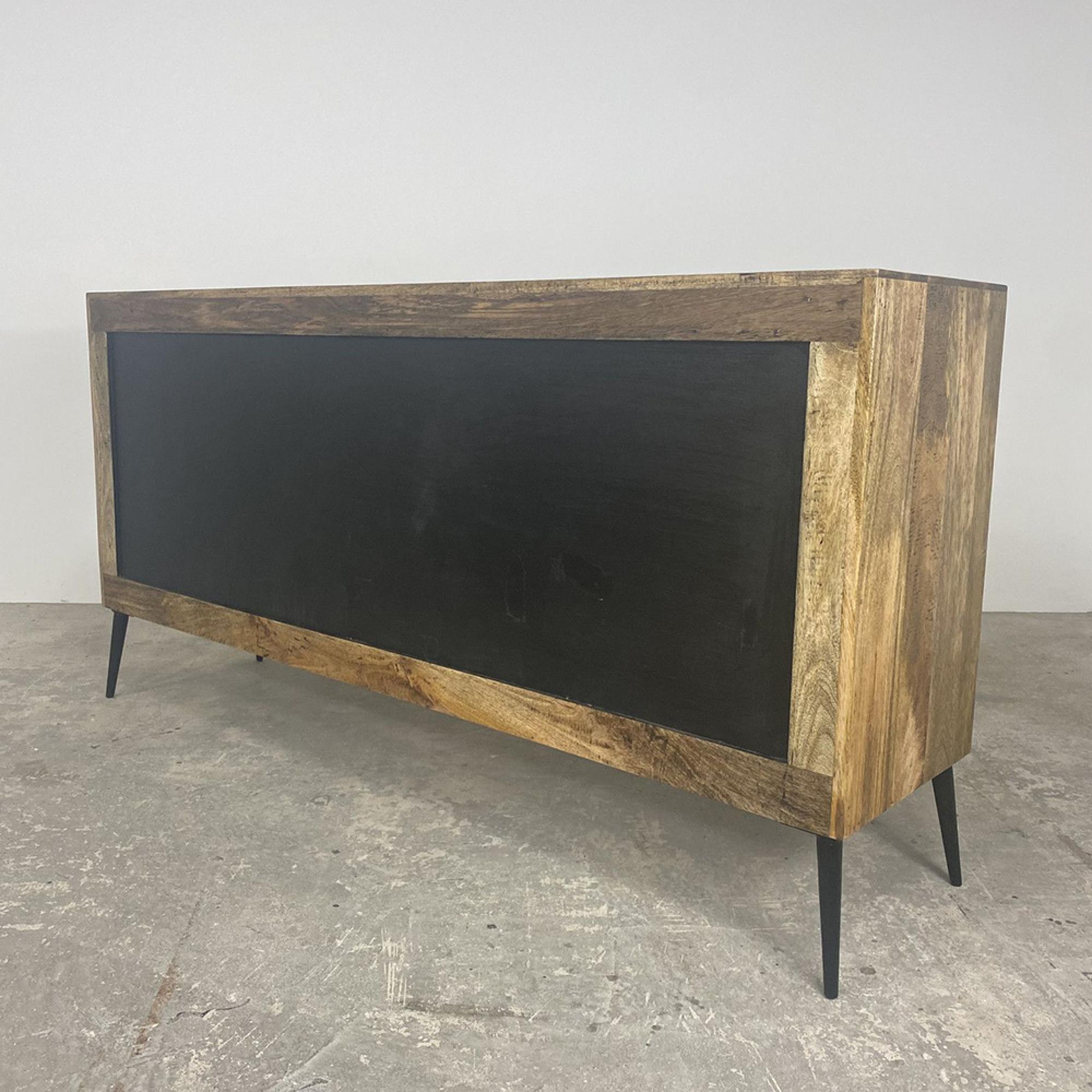 Juan Butterfly Parquet Sheesham Wood 3 Door Large Sideboard - 170cm