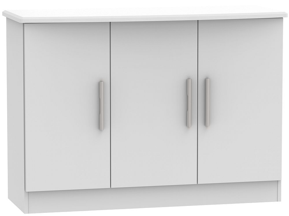Knightsbridge Grey Small Sideboard - 3 Doors