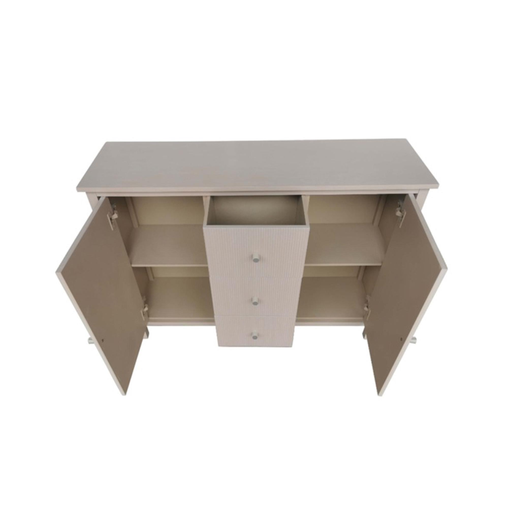 Lindon Sideboard - 2 Door - Small - Taupe - 106cm