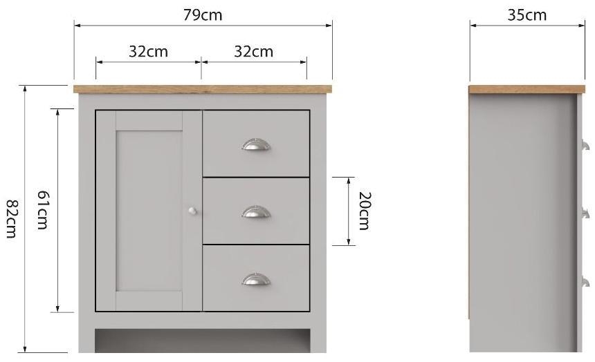 Lyman 1 Door Compact Sideboard - Variant Available