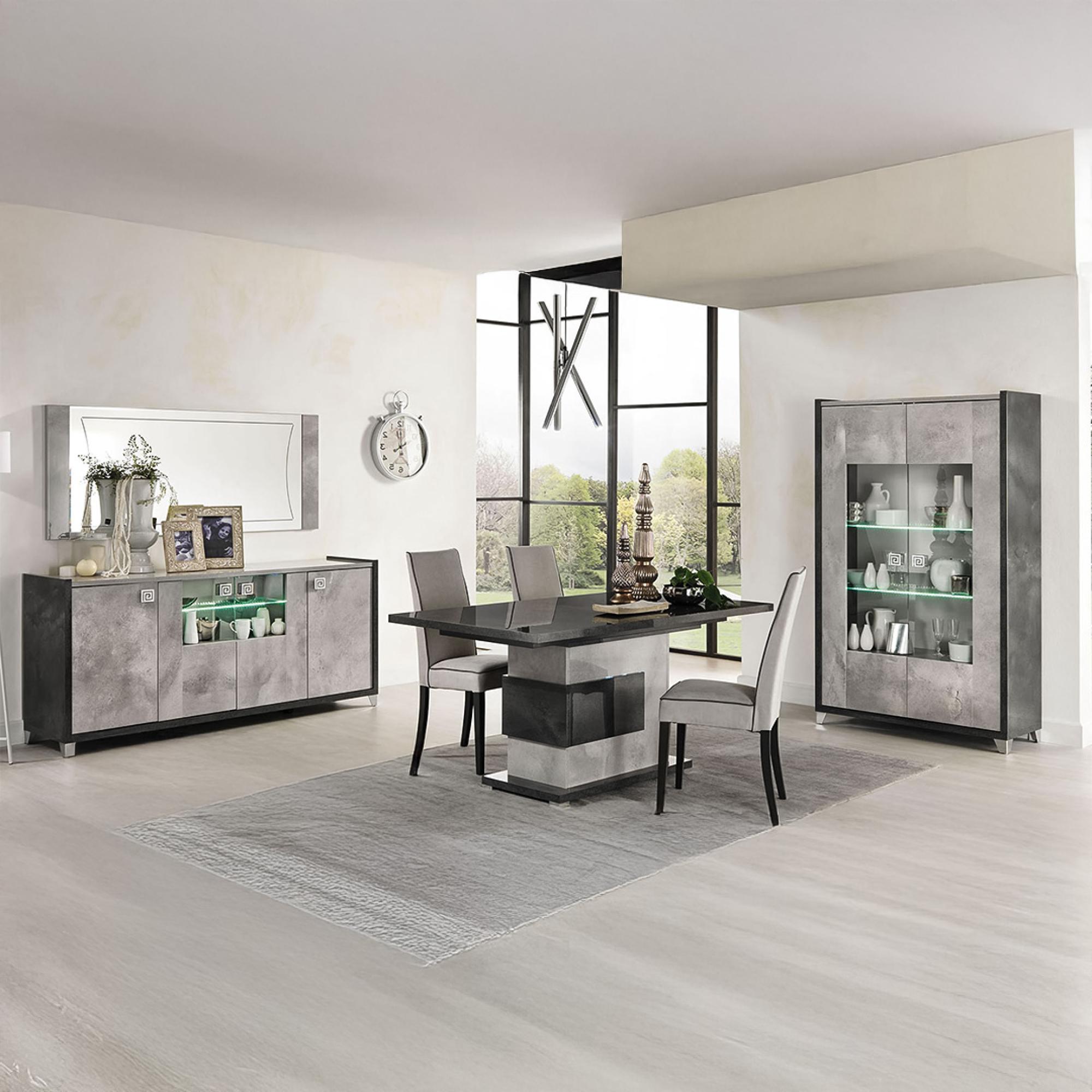 Milo Grey 190cm Extra Large 4 Door Sideboard