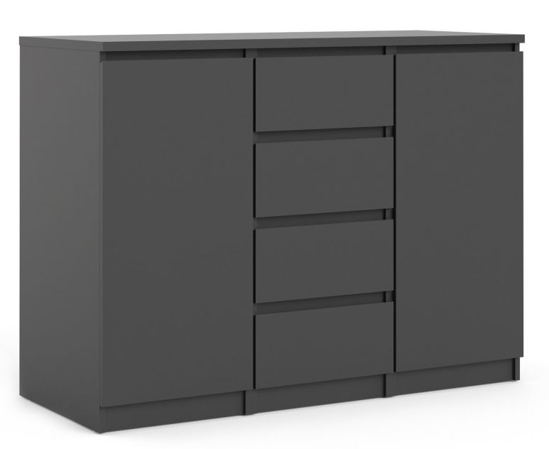 Naia Black 2 Door Small Sideboard