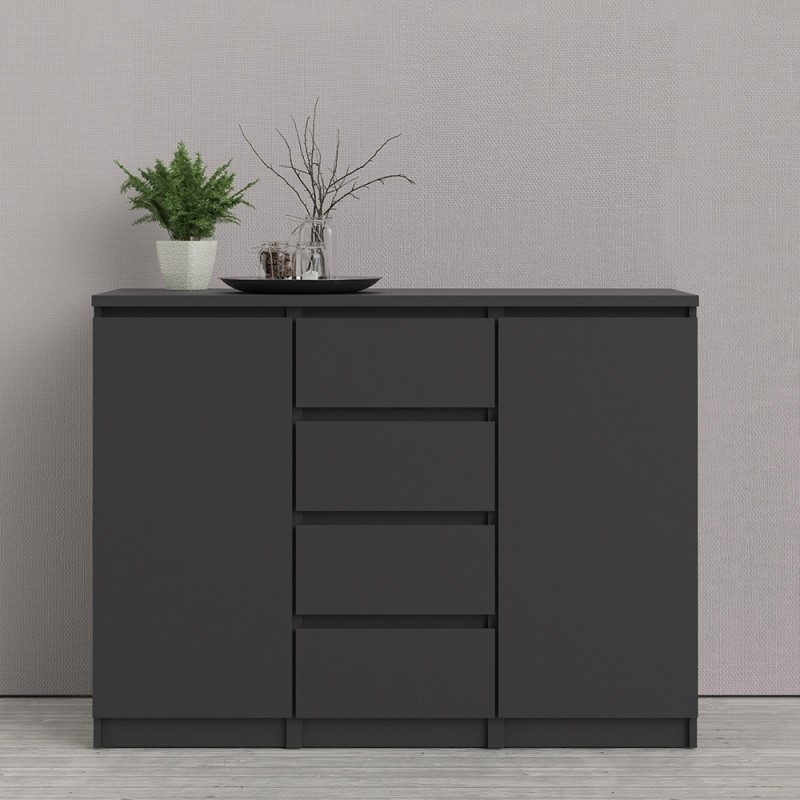 Naia Black 2 Door Small Sideboard