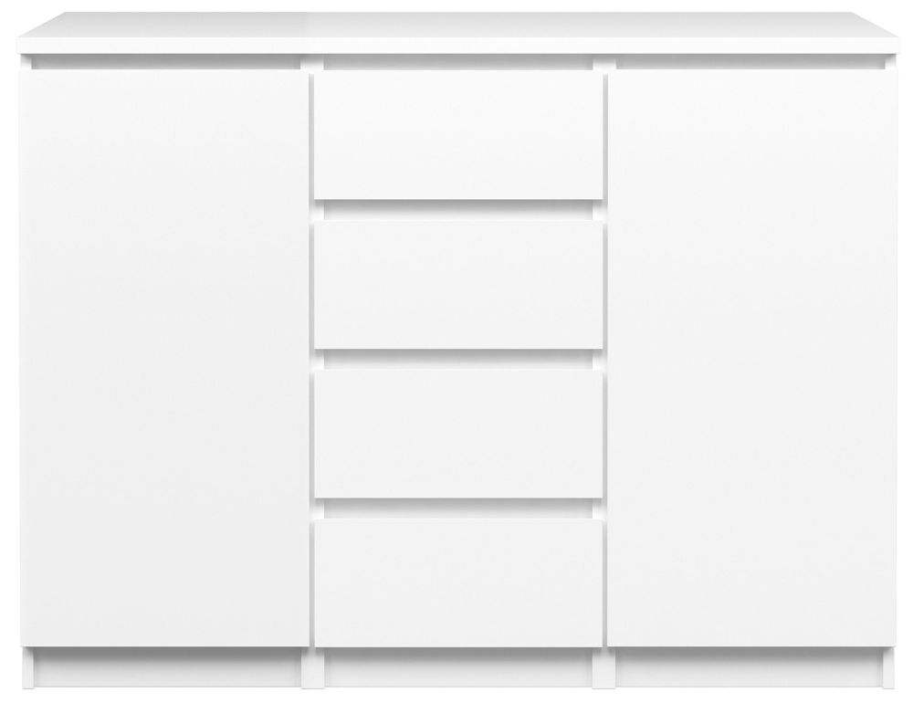 Naia White Gloss 2 Door Small Sideboard