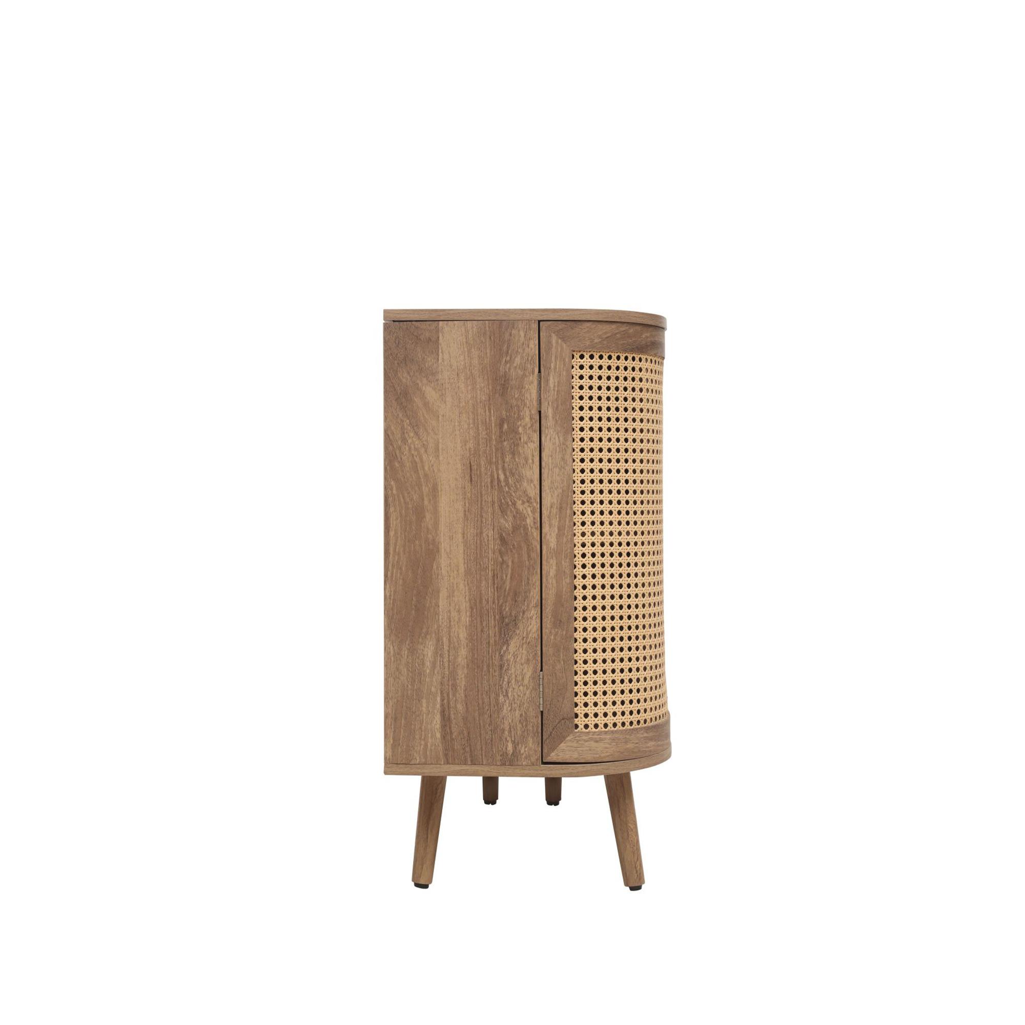Noah Medium Sideboard - 150cm - 2 Door - Oak and Rattan