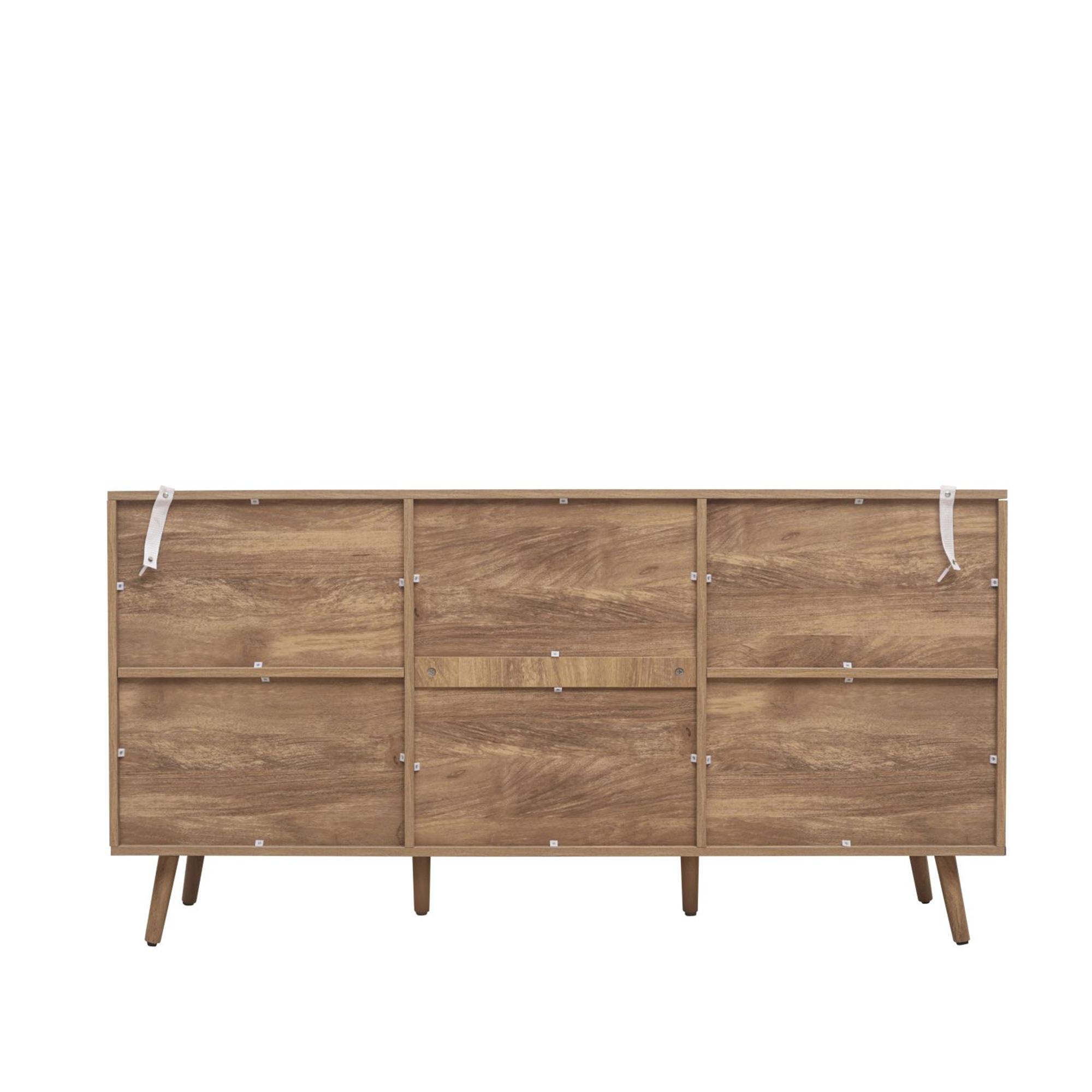 Noah Medium Sideboard - 150cm - 2 Door - Oak and Rattan