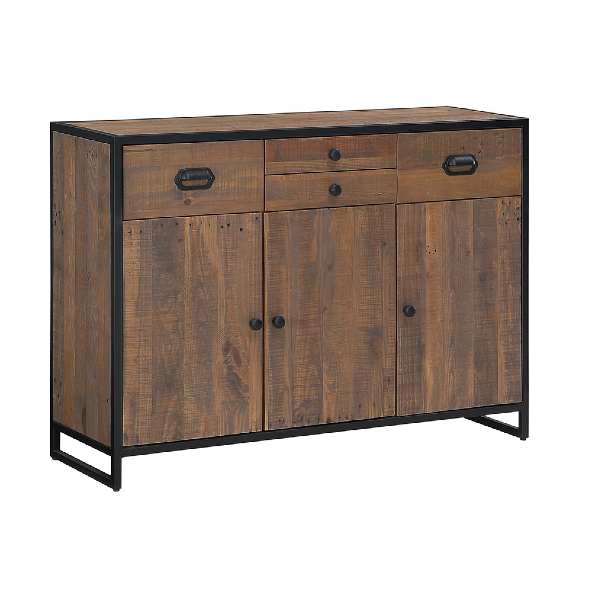 Ooki Reclaimed Wood Sideboard - Small - 3 Door