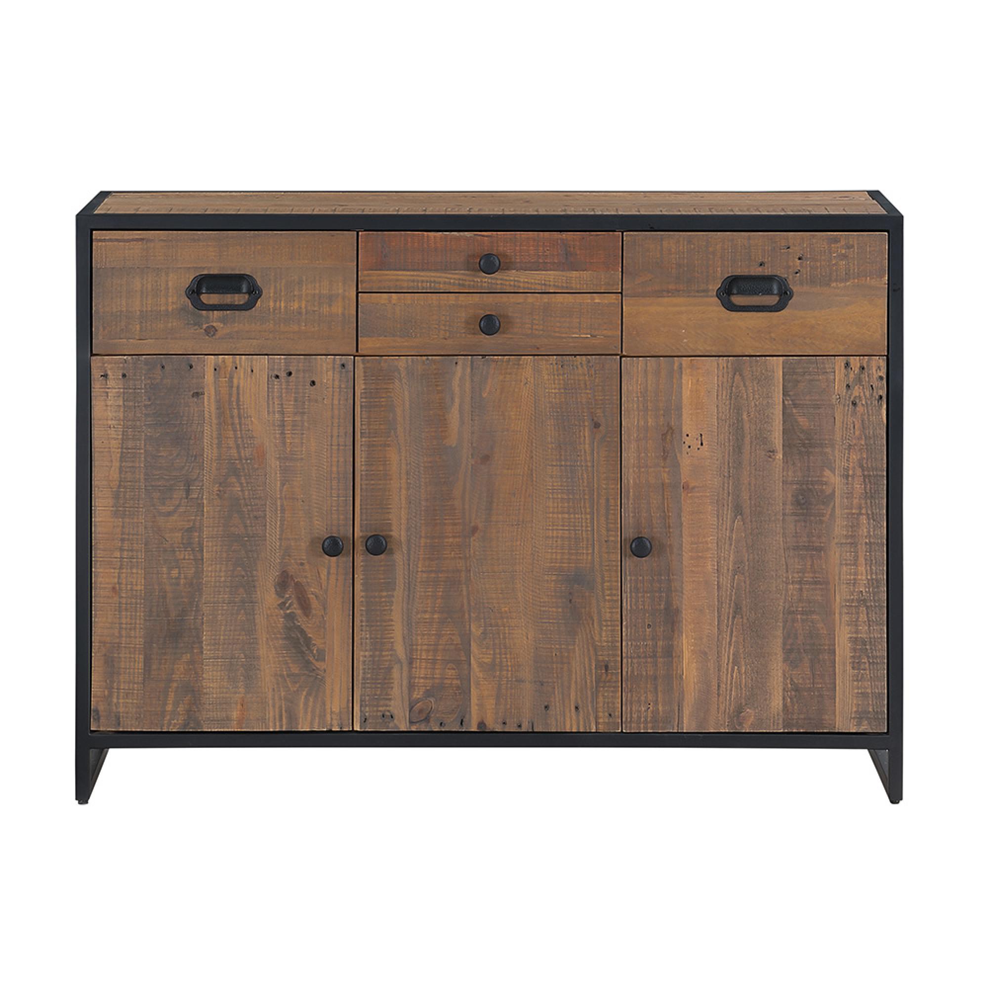 Ooki Reclaimed Wood Sideboard - Small - 3 Door