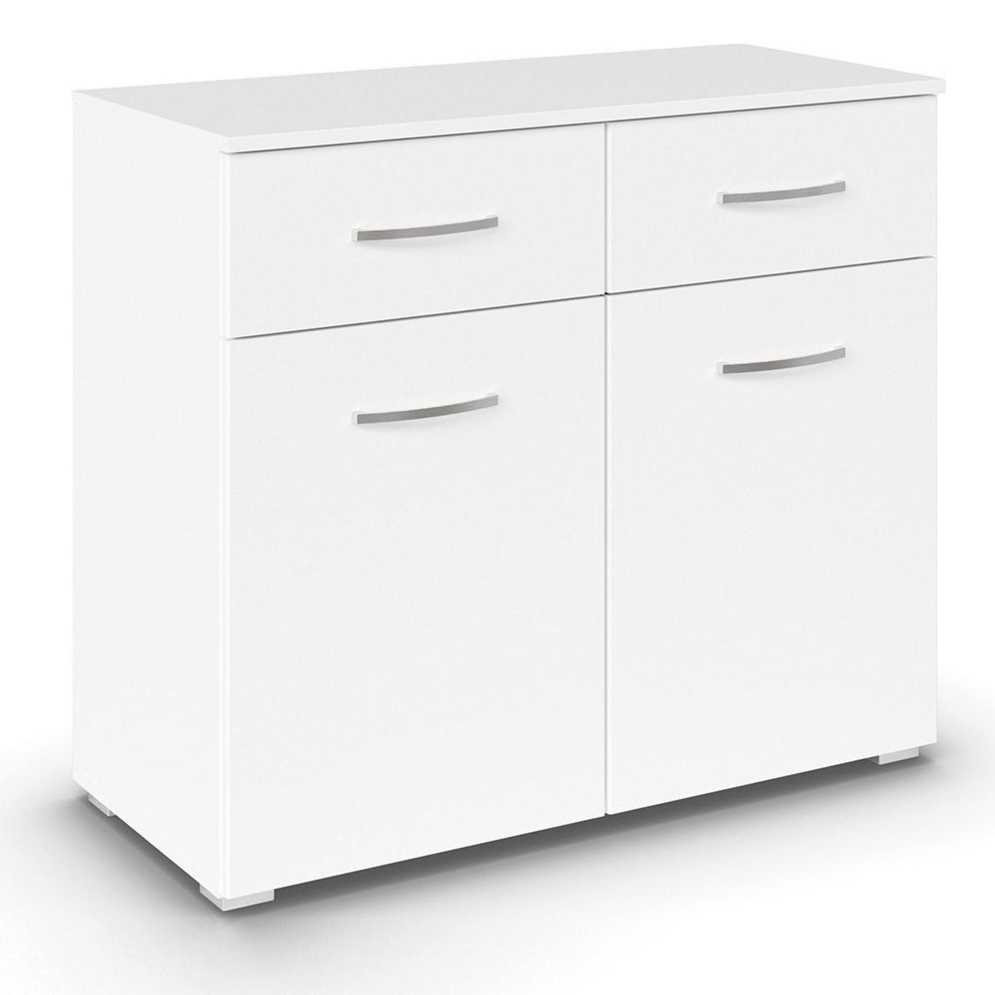 Rauch Aditio 2 Door Small Sideboard - 80cm - Alpine White