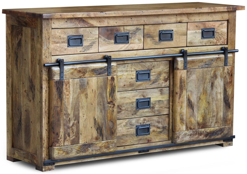 Renwal Works Industrial Style Wooden 150cm Medium Sideboard