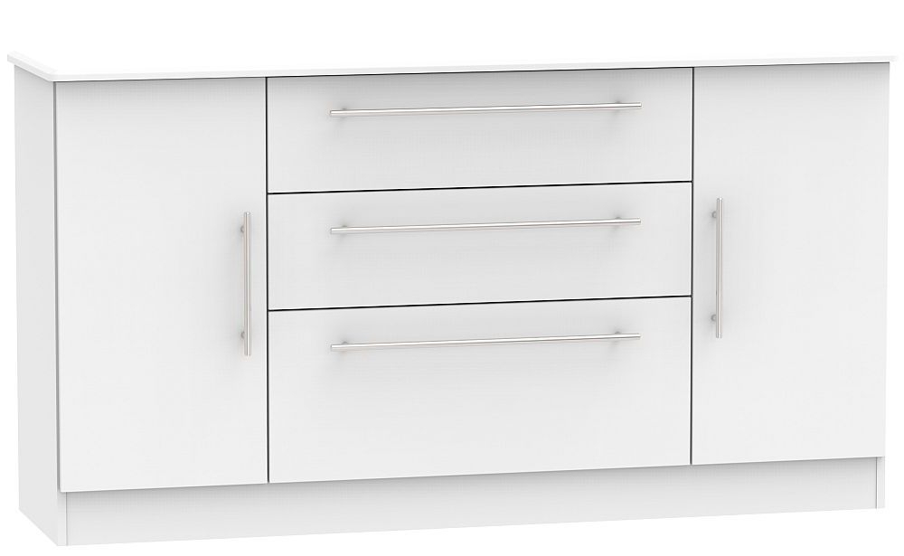 Sherwood Grey Wide Sideboard - 2 Doors